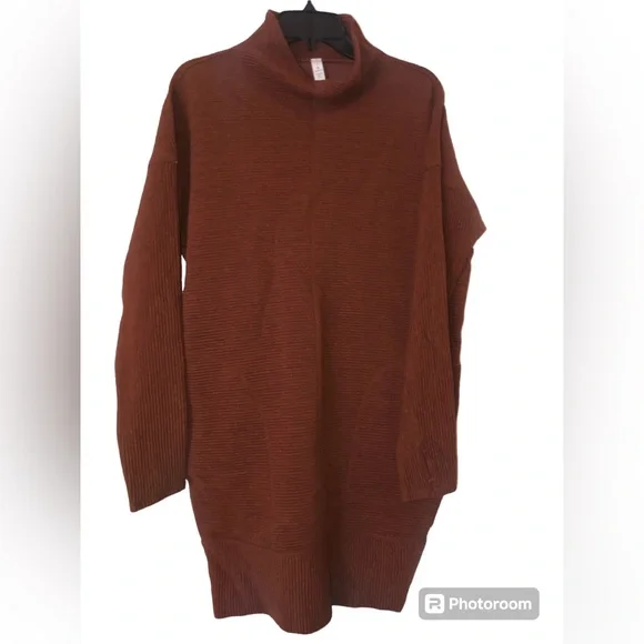 Lululemon Call for Cozy Dress Heathered Ancient Copper